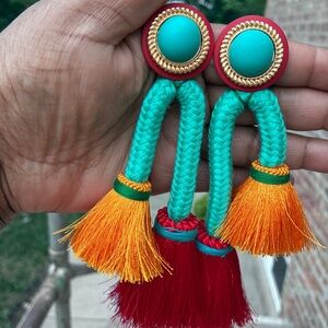Abstract statement earrings